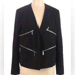 Michael Kors | Black Zipper Detail Jacket size 14